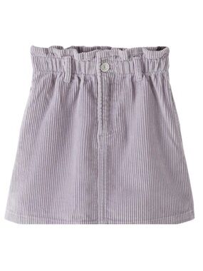 Zara Kids Lavender Corduroy Skirt Paperbag Waist Girls Size 6